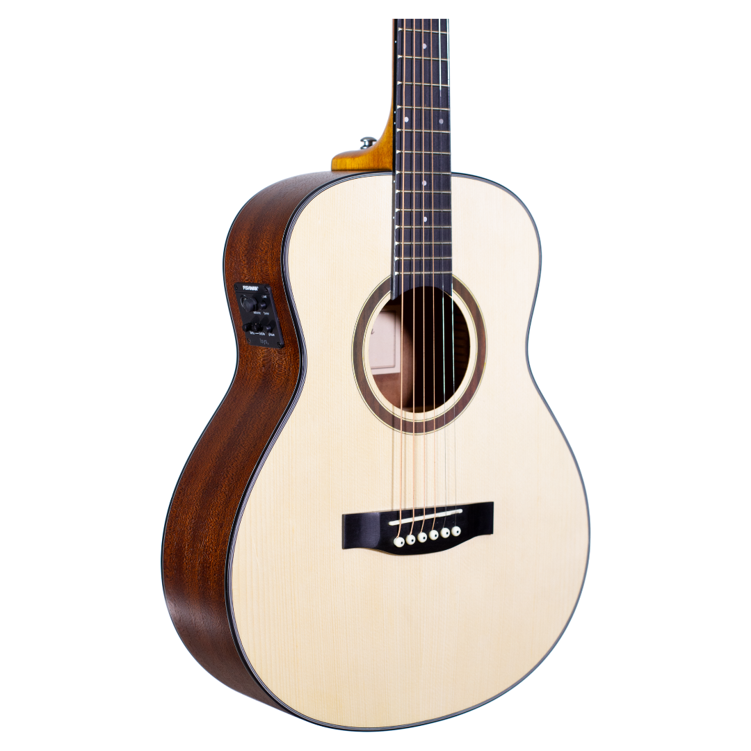 Granada Mountain Mini Electric-Acoustic Guitar - Natural Gloss with Gig  Bag