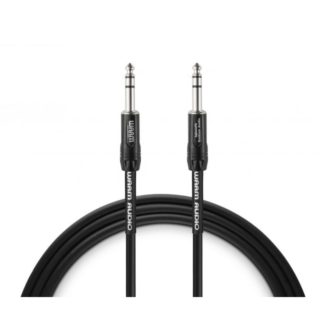 Warm Audio Pro-TRS-20' Pro Silver TRS to TRS Cable - 20-foot