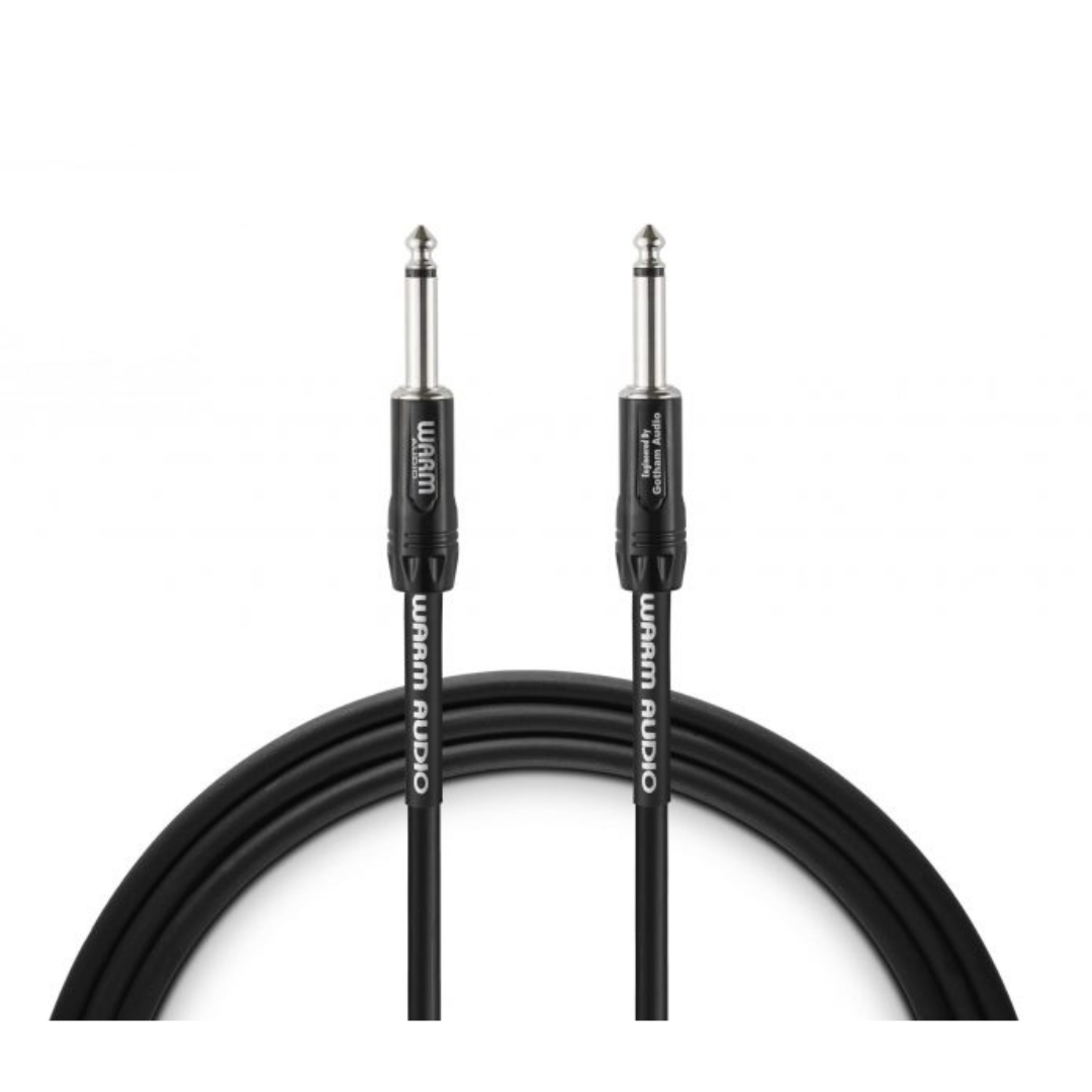 Warm Audio Pro-TS-10' Pro Silver Straight to Straight Instrument Cable - 10-foot
