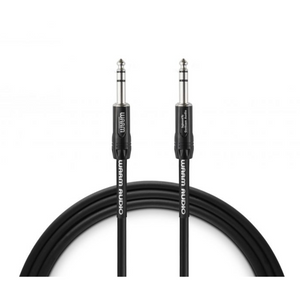 Warm Audio Pro-TRS-3' Pro Silver TRS to TRS Cable - 3-foot
