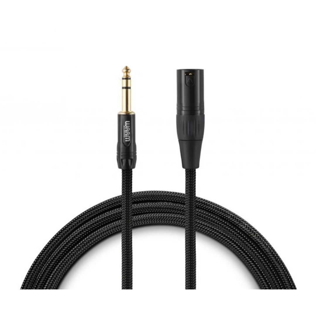 Warm Audio Prem-XLRm-TRSm-6' Premier Gold XLR Male to TRS Male Cable - 6-foot