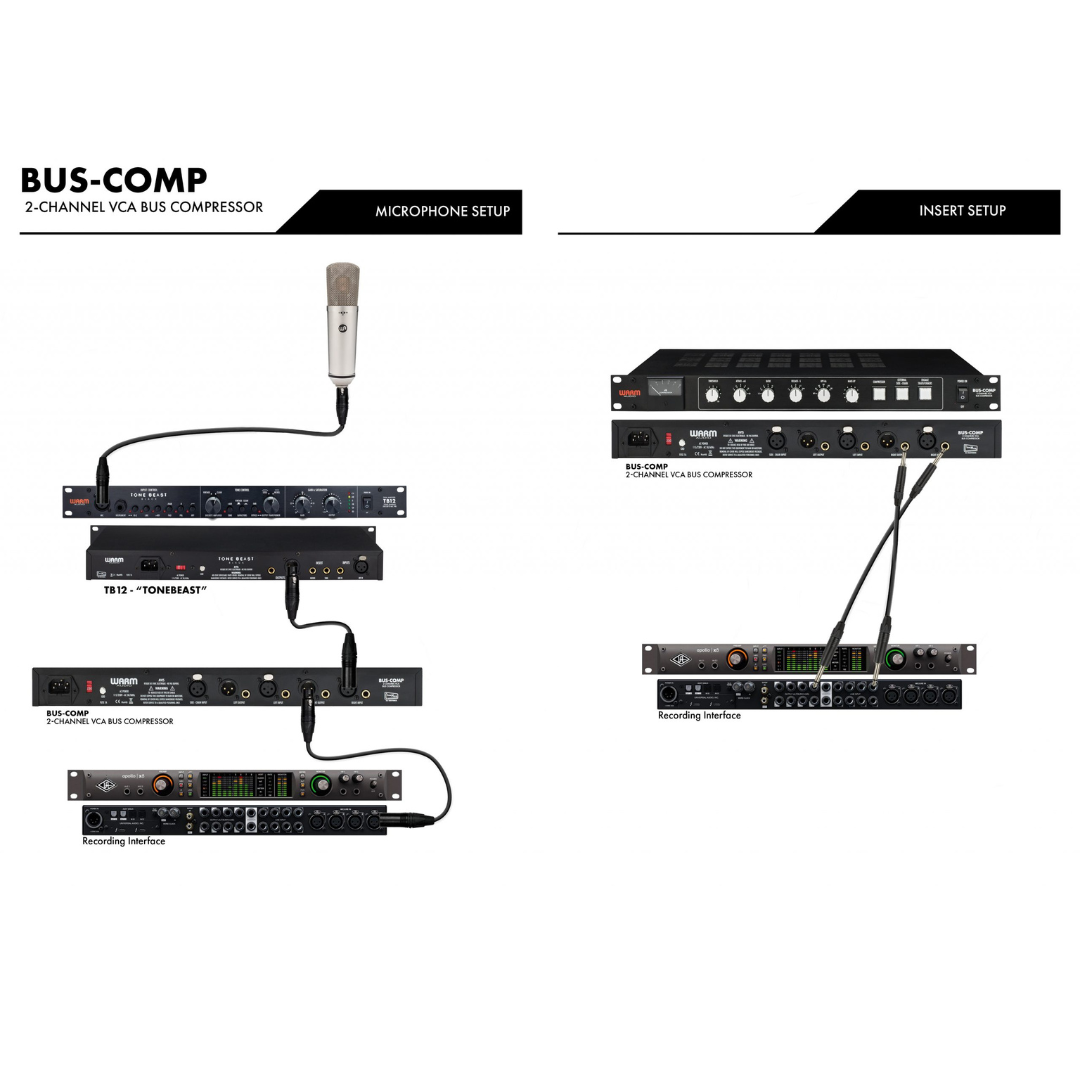 Warm Audio Bus-Comp 2-channel Stereo VCA Bus Compressor