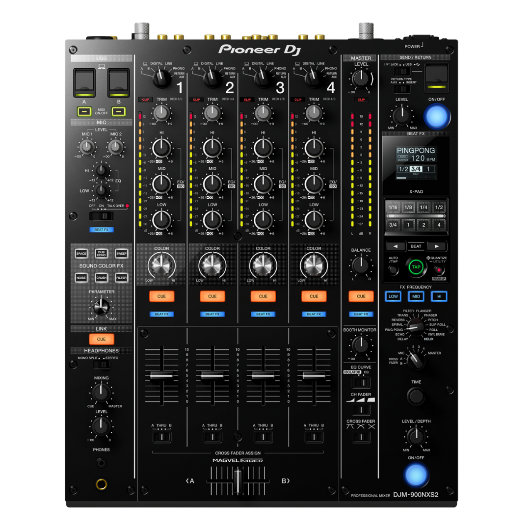Pioneer DJ DJM-900NXS2 4-channel DJ Mixer with Effects